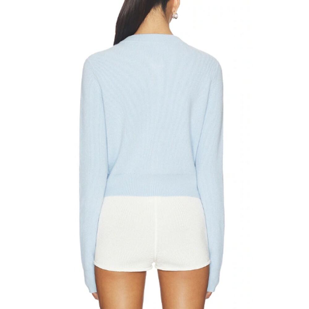 Cara Cara Women's Light Blue Crewneck Ellery Cardigan Sweater Size S - Picture 10 of 10